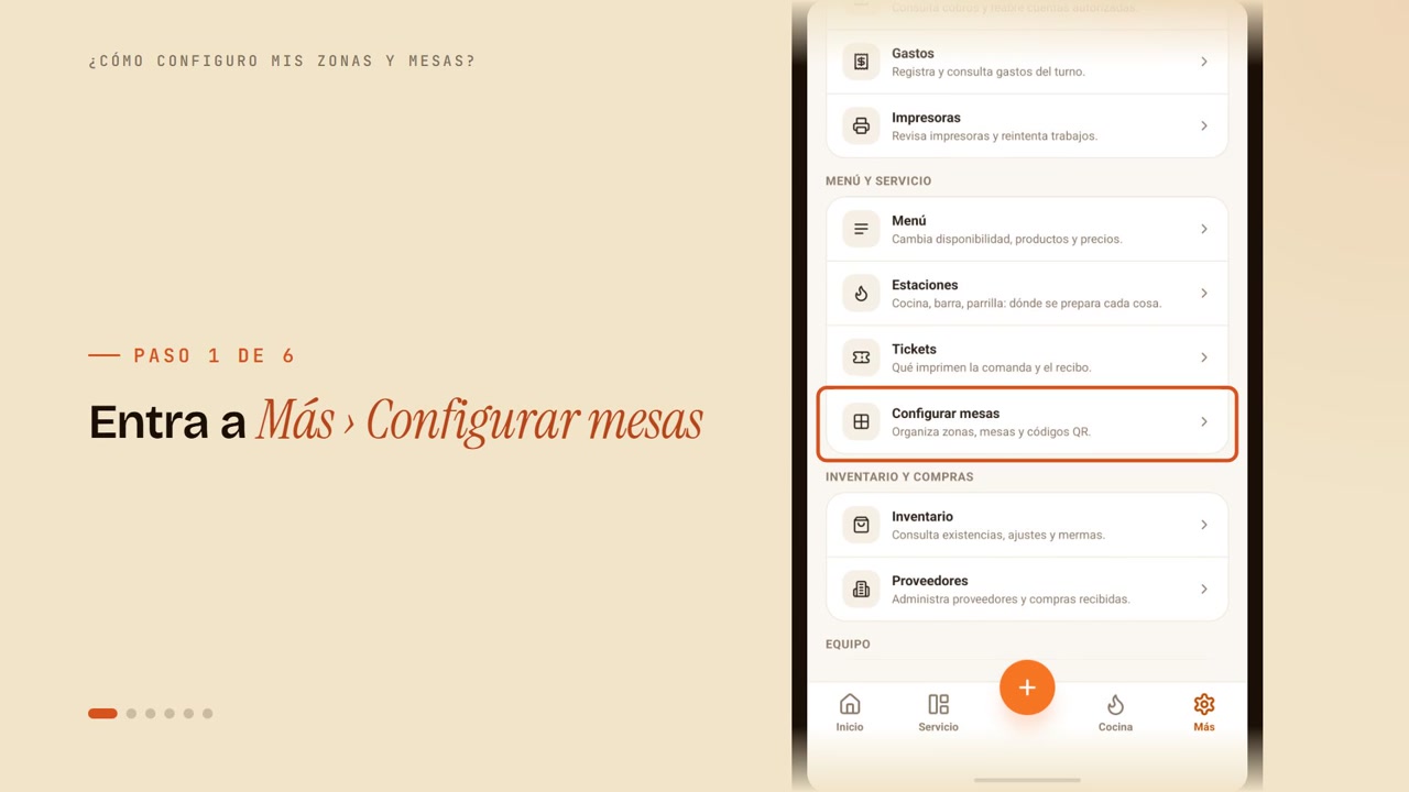¿Cómo configuro mis zonas y mesas?