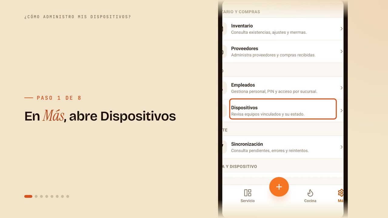 ¿Cómo administro mis dispositivos?