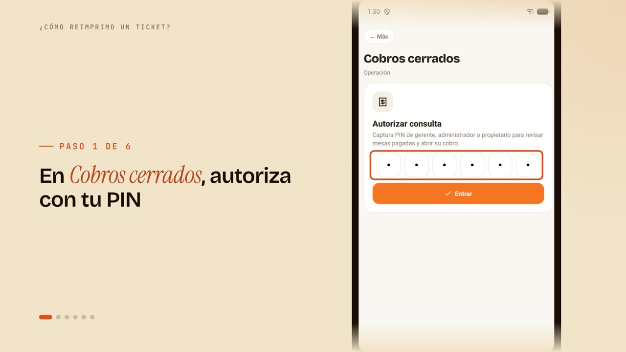 ¿Cómo reimprimo un ticket?
