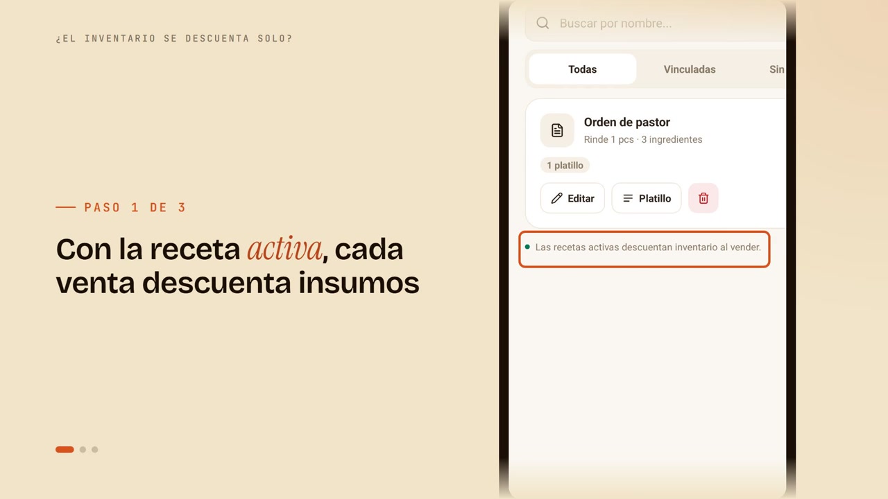 ¿El inventario se descuenta solo?
